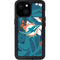 NFL Miami Dolphins Tropical Print iPhone 15 Waterproof Case